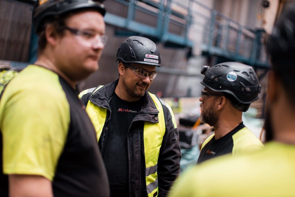 Industrimekaniker på plats